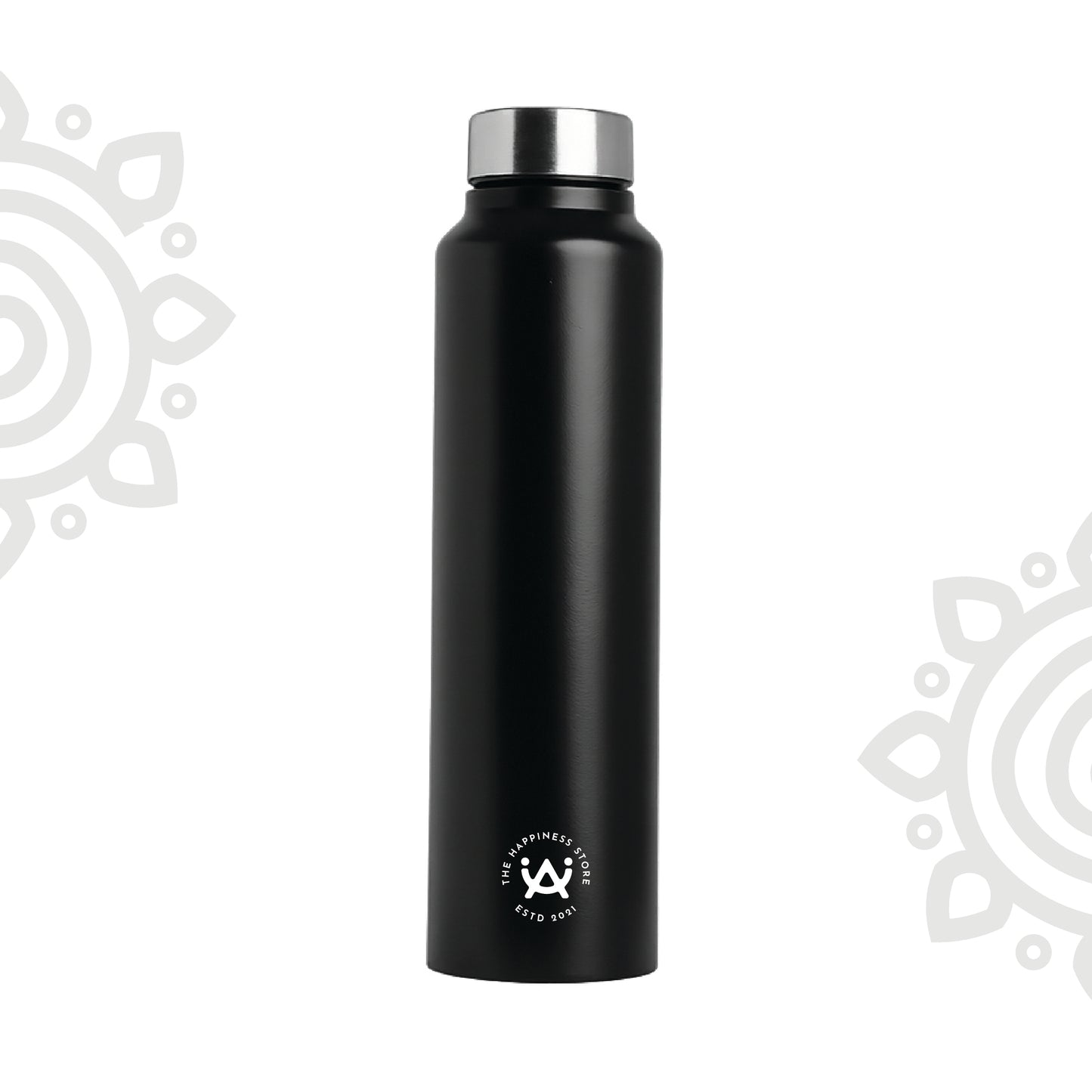 Shanti Neer | Plain Stainless Steel Water Bottle | 1000 ML | Set of 1