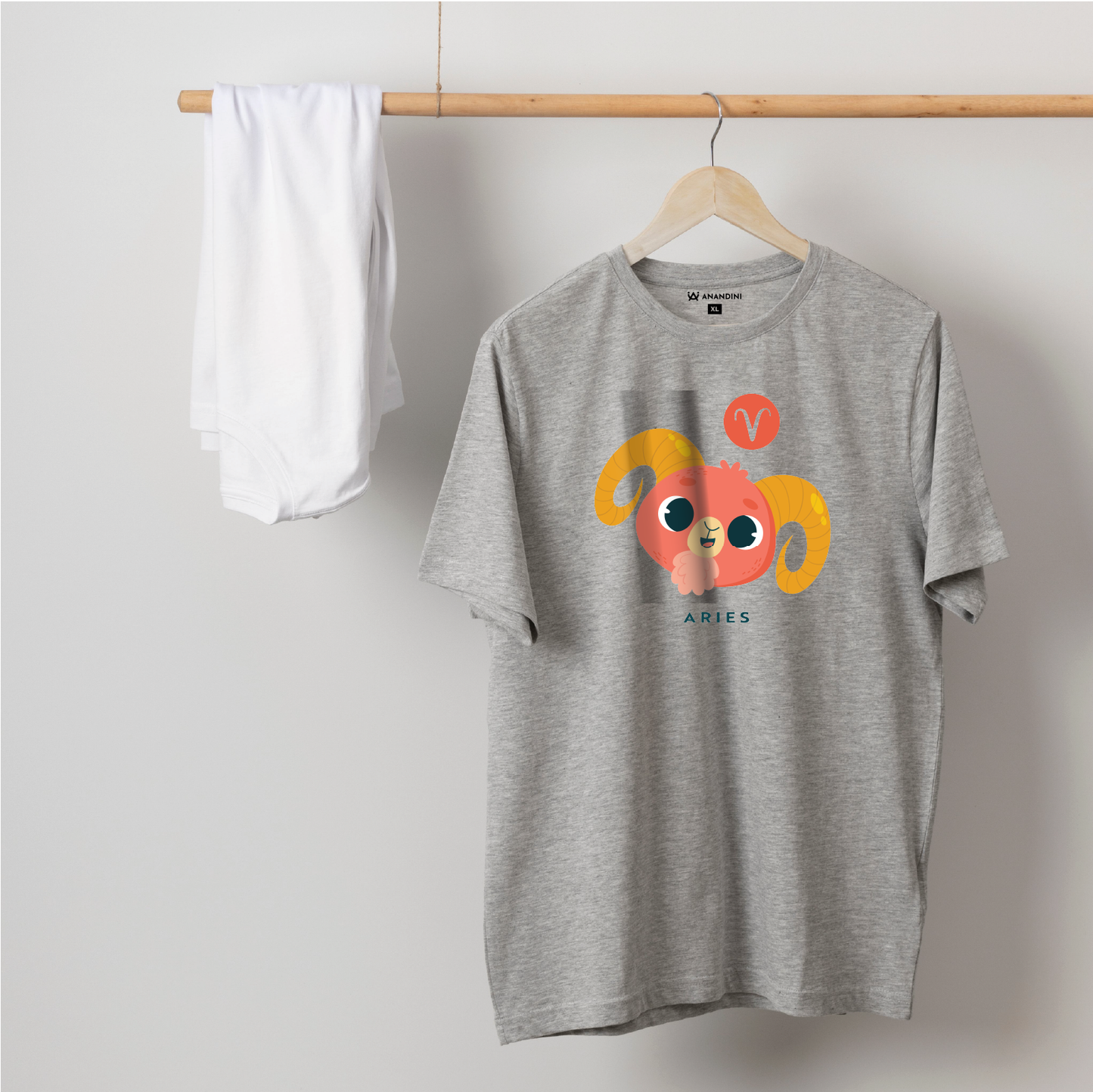 Zodiac Sign - Aries - Printed 100% Cotton T-Shirt - Unisex