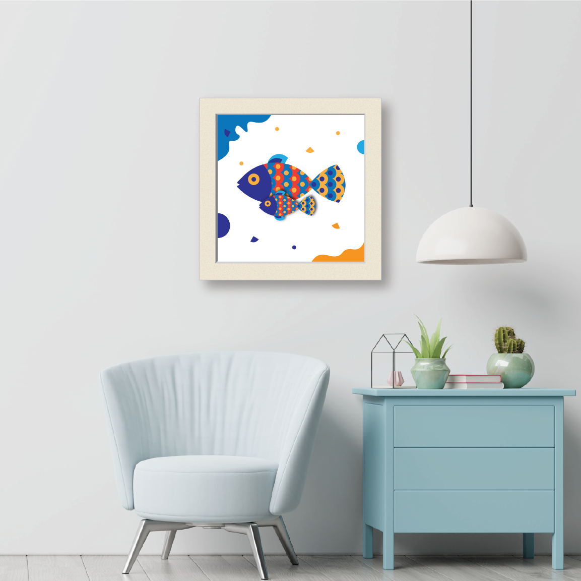 Fish Family | Colorful Wall Art