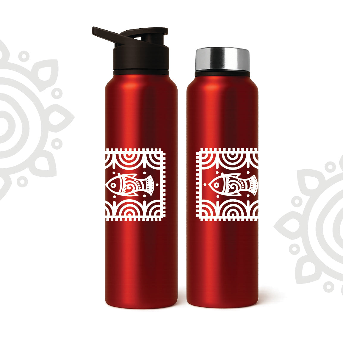 Shanti Neer | Designer Stainless Steel Water Bottle | Style #4