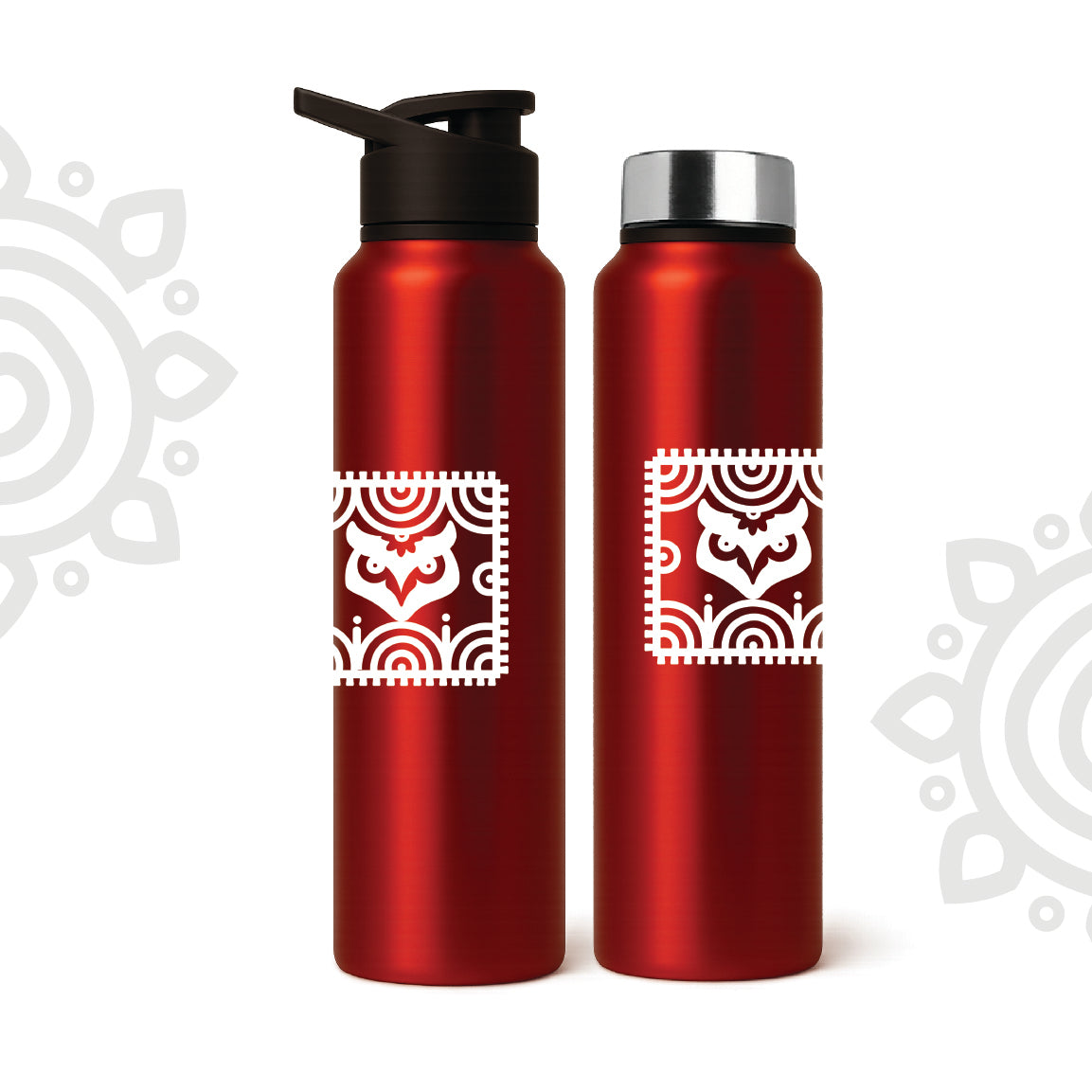 Shanti Neer | Designer Stainless Steel Water Bottle | Style #5