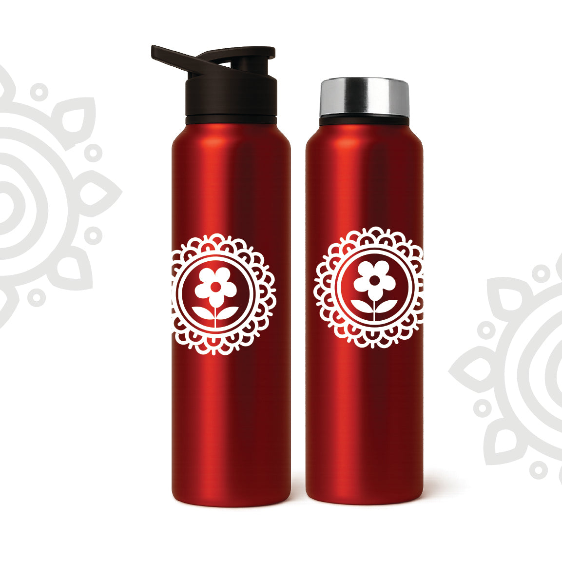 Shanti Neer | Designer Stainless Steel Water Bottle | Style #6
