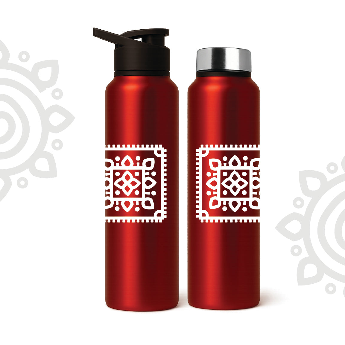 Shanti Neer | Designer Stainless Steel Water Bottle | Style #7