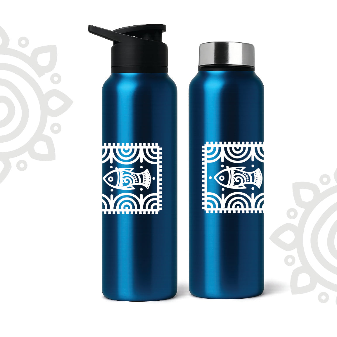 Shanti Neer | Designer Stainless Steel Water Bottle | Style #4