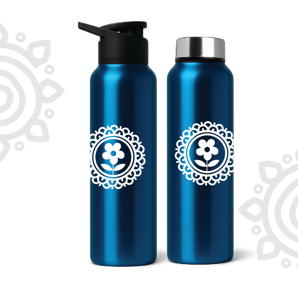 Shanti Neer | Designer Stainless Steel Water Bottle | Style #6