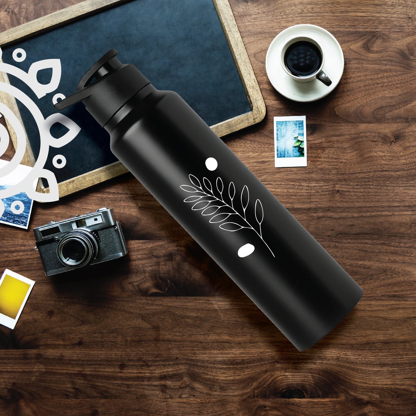 Shanti Neer | Designer Stainless Steel Water Bottle | Style #16