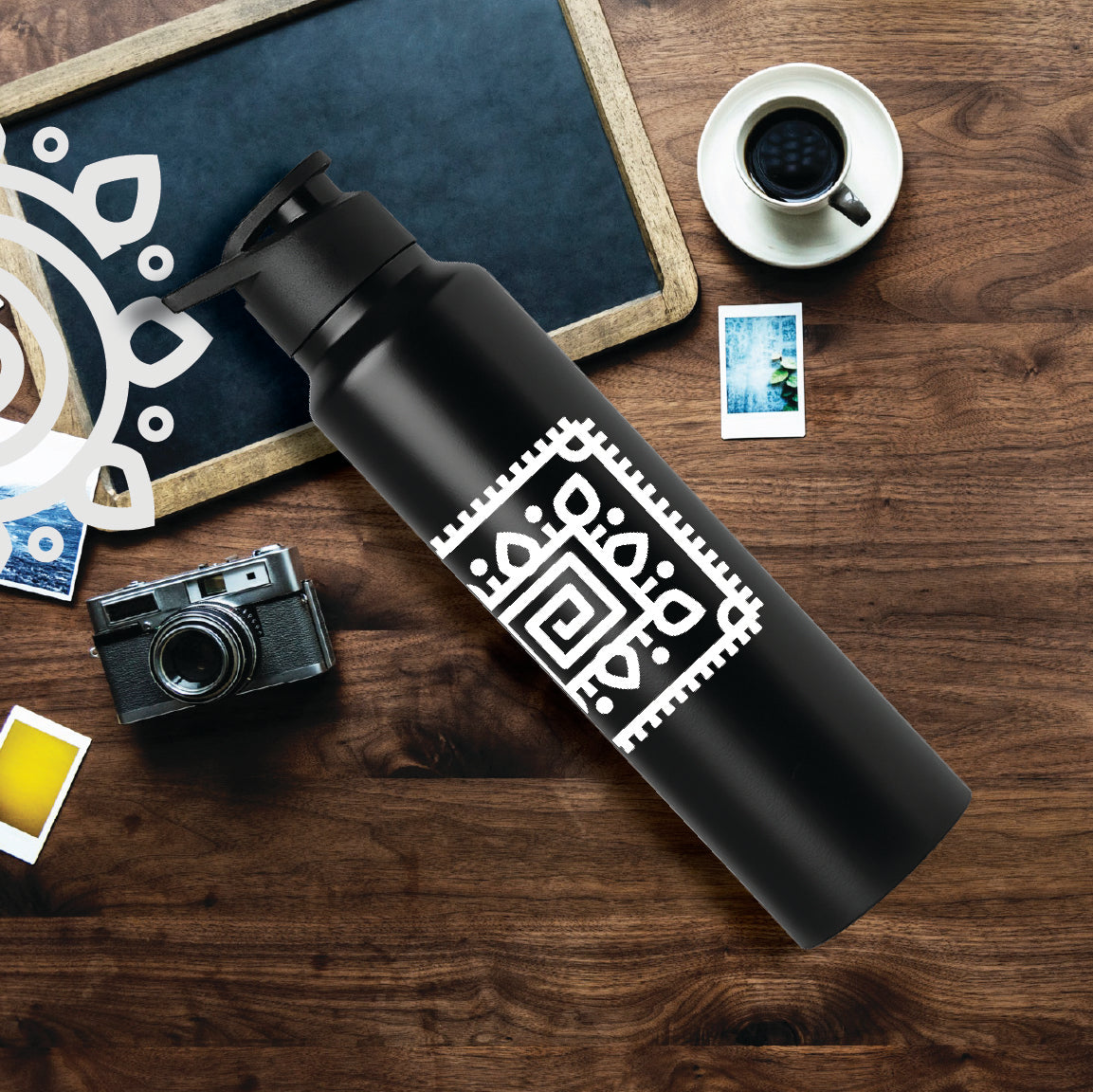 Shanti Neer | Designer Stainless Steel Water Bottle | Style #2