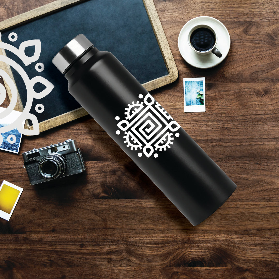 Shanti Neer | Designer Stainless Steel Water Bottle | Style #3