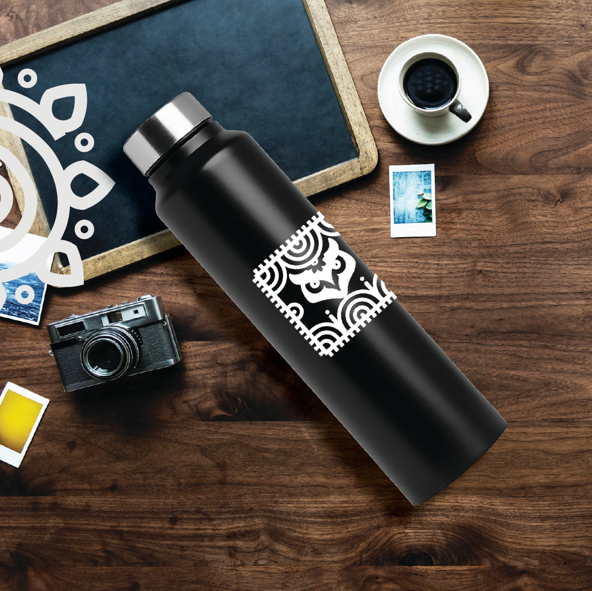 Shanti Neer | Designer Stainless Steel Water Bottle | Style #5