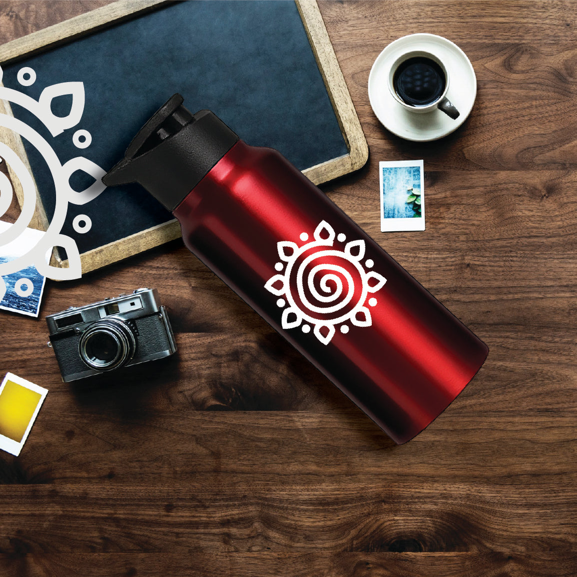 Shanti Neer | Designer Stainless Steel Water Bottle | Style #1