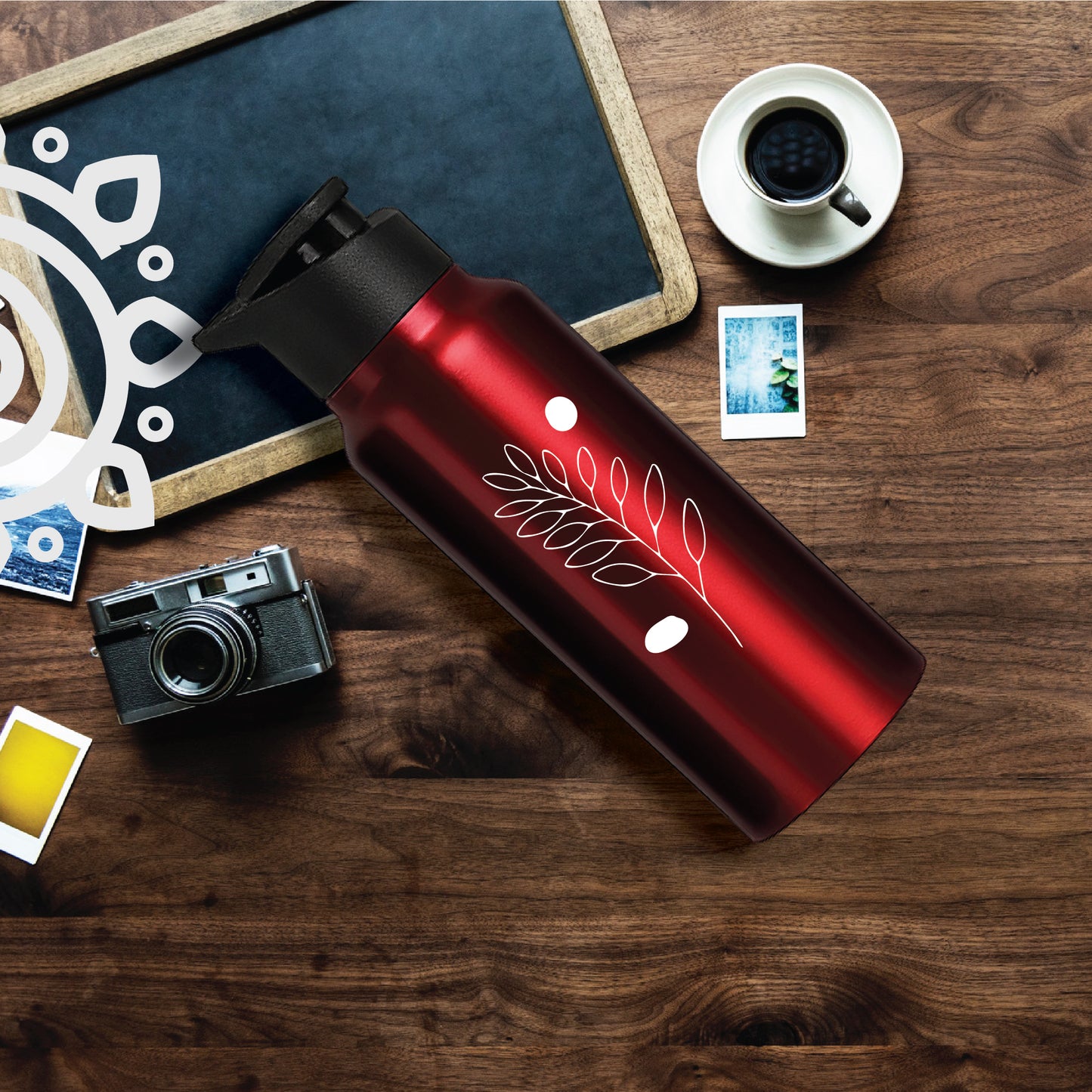 Shanti Neer | Designer Stainless Steel Water Bottle | Style #16