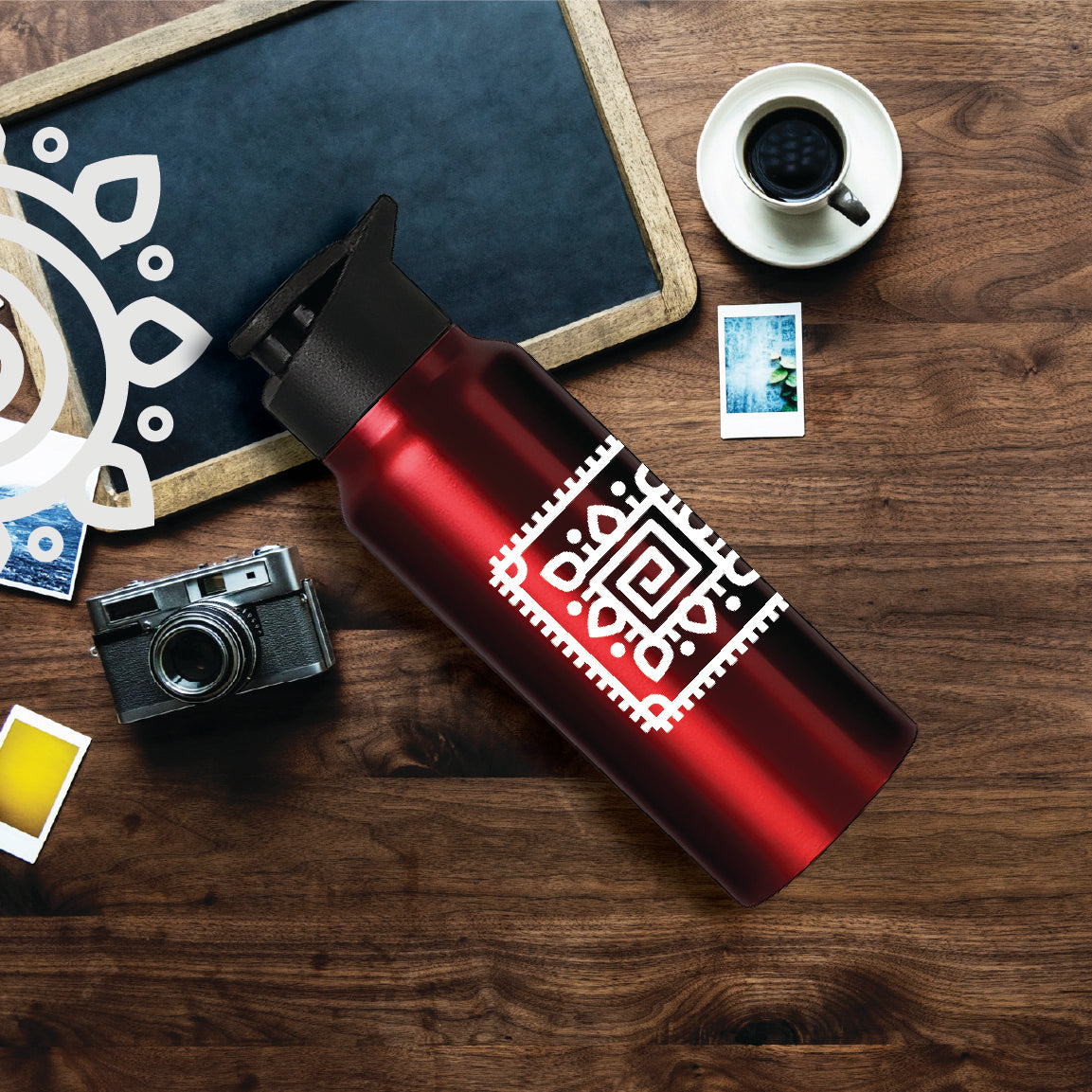 Shanti Neer | Designer Stainless Steel Water Bottle | Style #2