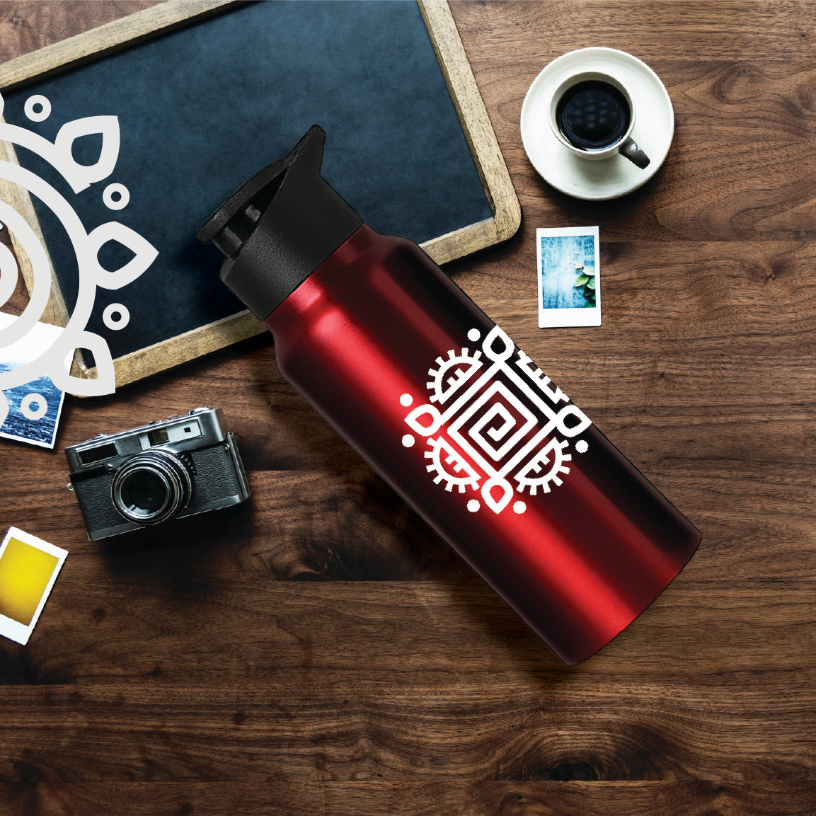 Shanti Neer | Designer Stainless Steel Water Bottle | Style #3