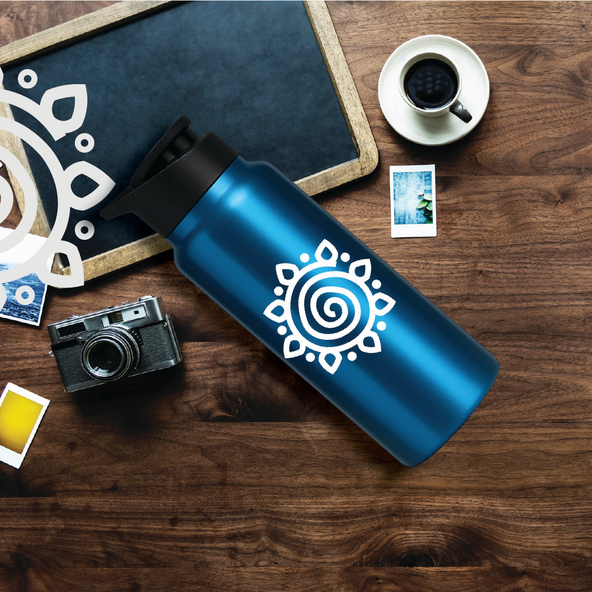 Shanti Neer | Designer Stainless Steel Water Bottle | Style #1