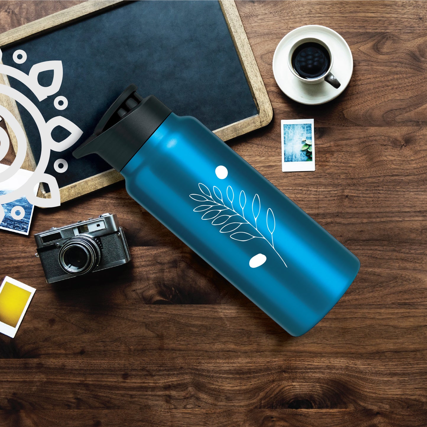 Shanti Neer | Designer Stainless Steel Water Bottle | Style #16