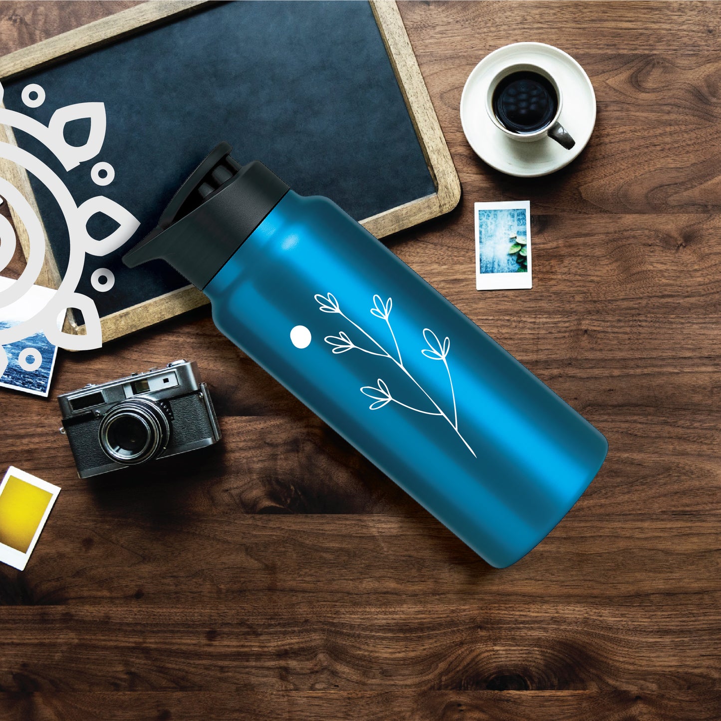 Shanti Neer | Designer Stainless Steel Water Bottle | Style #17