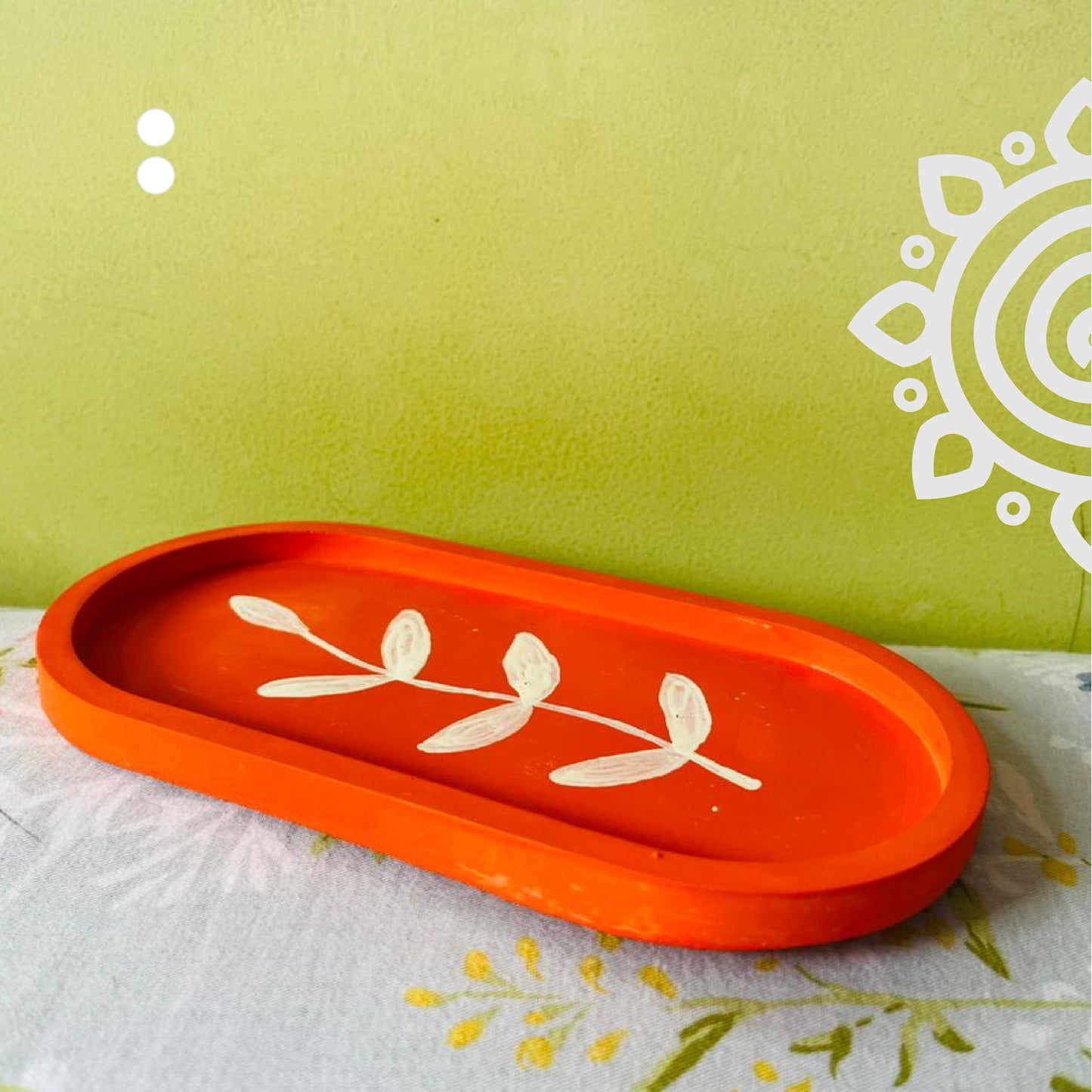 Decorative Mini Planter with Tray | Set of 2 | Style #1