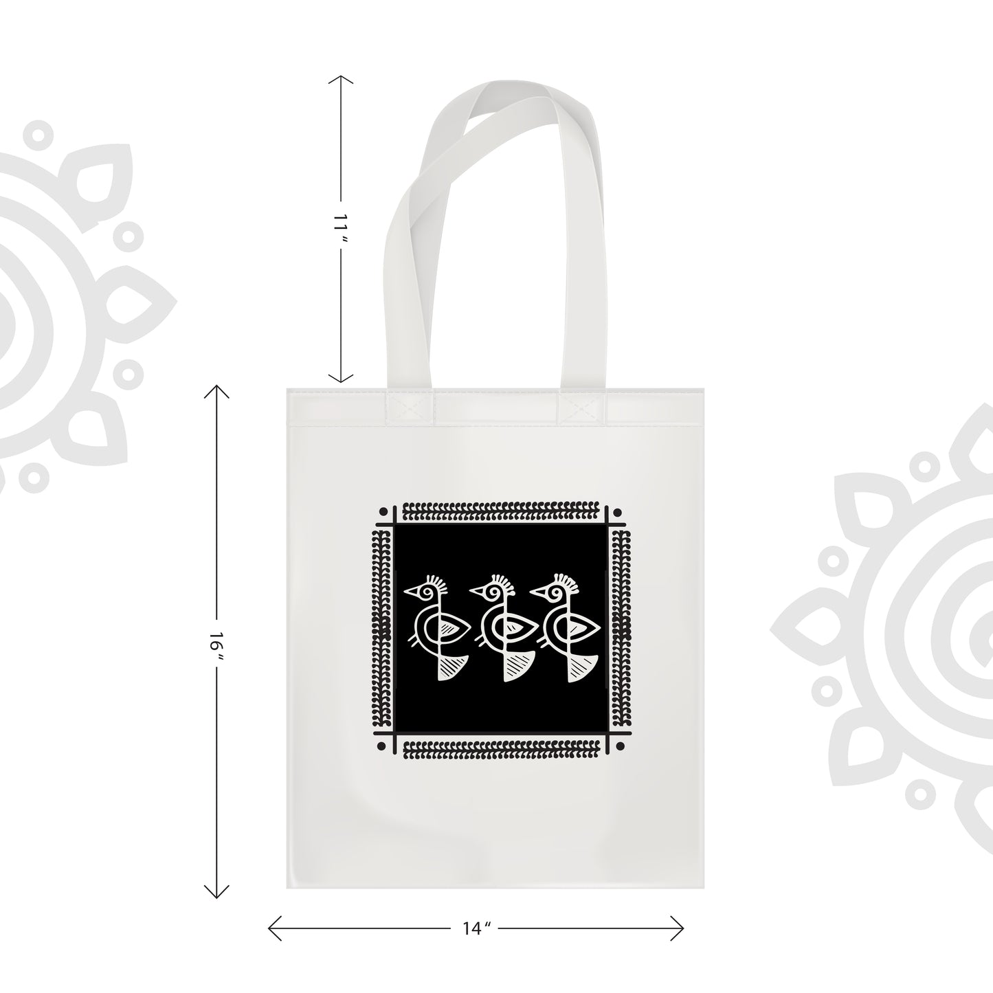 Cotton Canvas Tote Bag - 14"X16" - Style #11