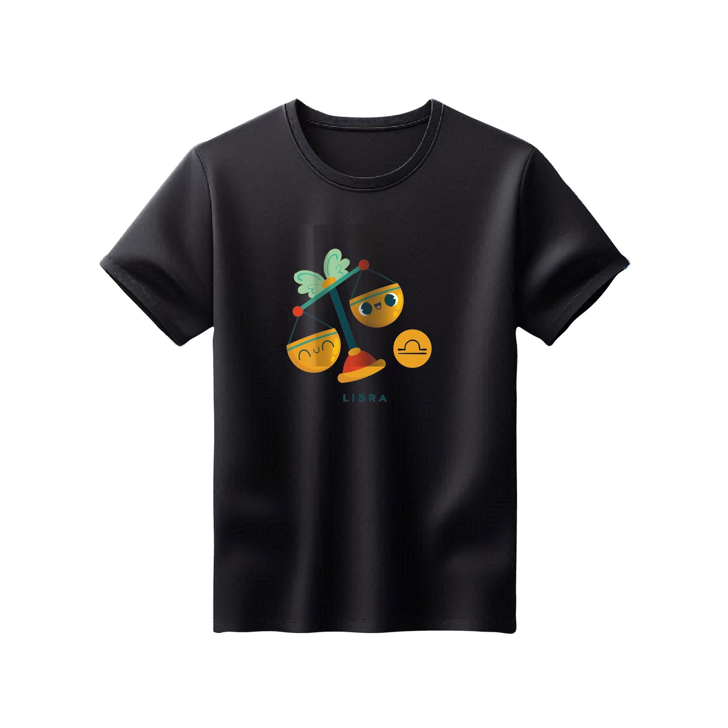 Zodiac Sign - Libra - Printed 100% Cotton T-Shirt - Unisex