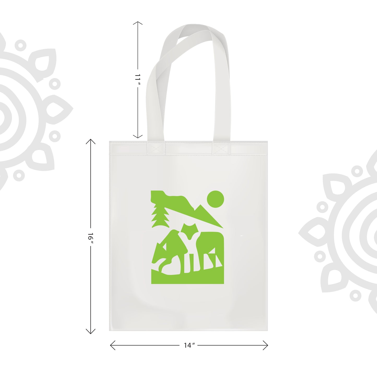 Cotton Canvas Tote Bag - 14"X16" - Style #20