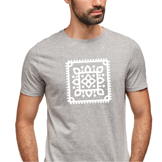 Alpona | Bengali Folk Art | Printed 100% Cotton Unisex T-Shirt - Style #6