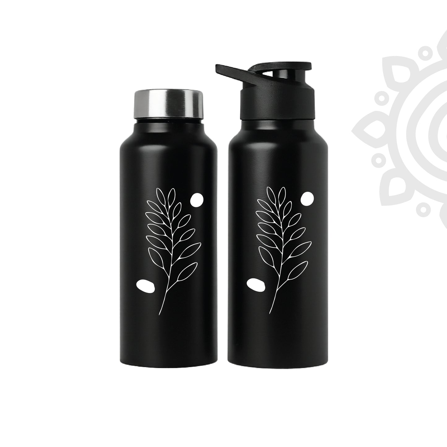 Shanti Neer | Designer Stainless Steel Water Bottle | Style #16