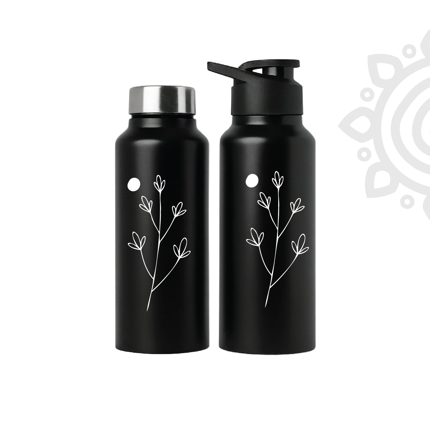 Shanti Neer | Designer Stainless Steel Water Bottle | Style #17