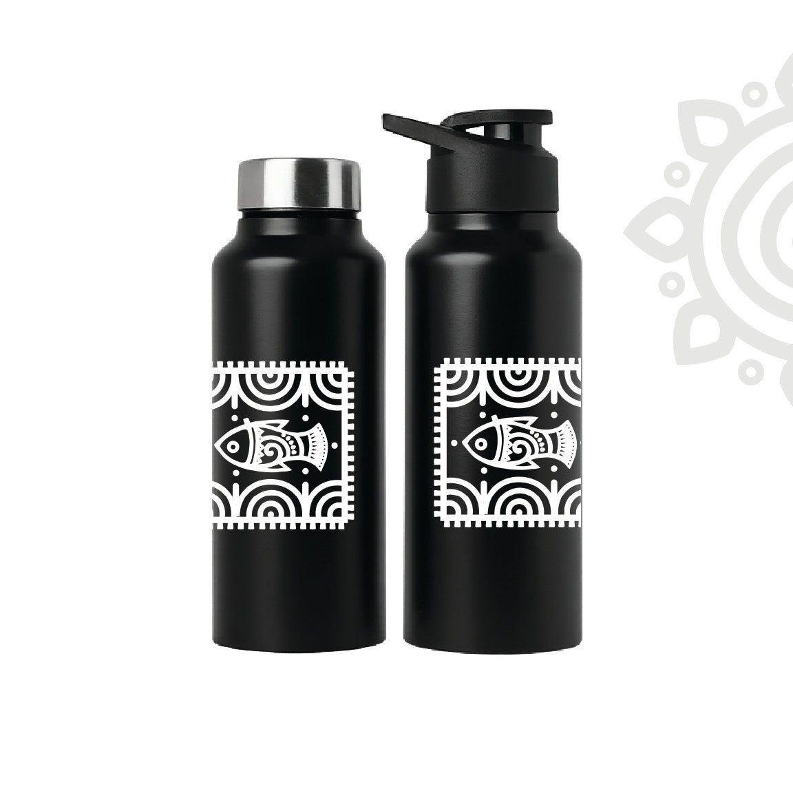 Shanti Neer | Designer Stainless Steel Water Bottle | Style #4
