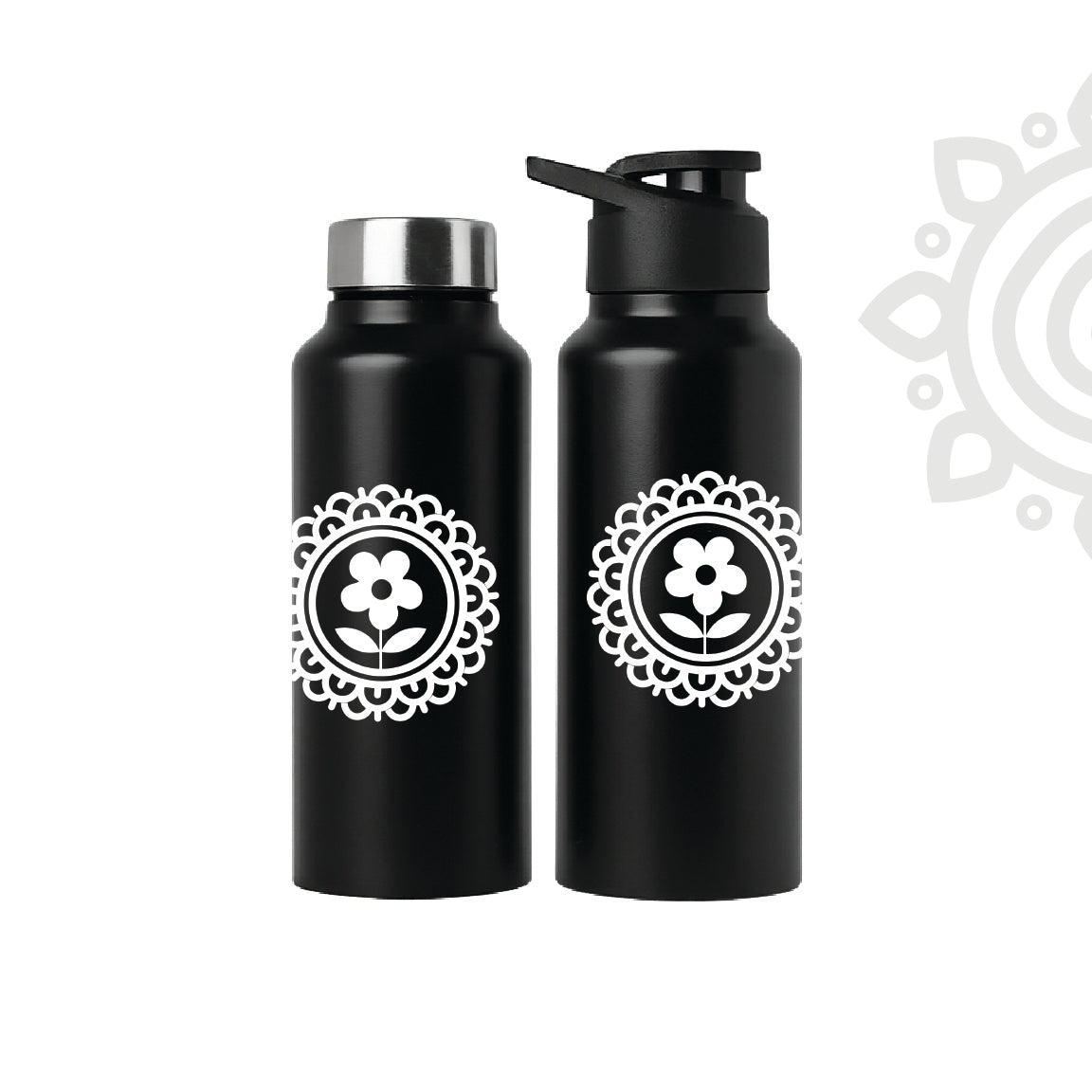 Shanti Neer | Designer Stainless Steel Water Bottle | Style #6