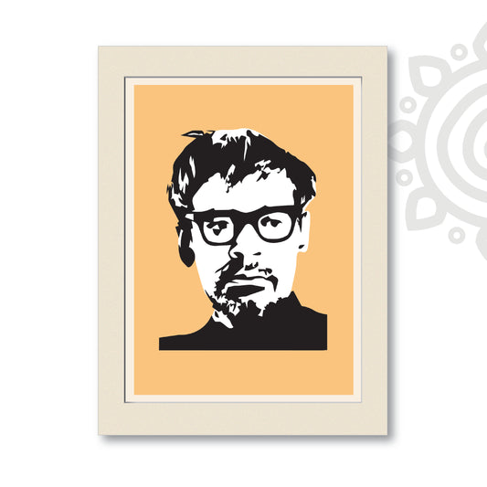 Portrait of Ritwik Ghatak | Bengali Literature Wall Art