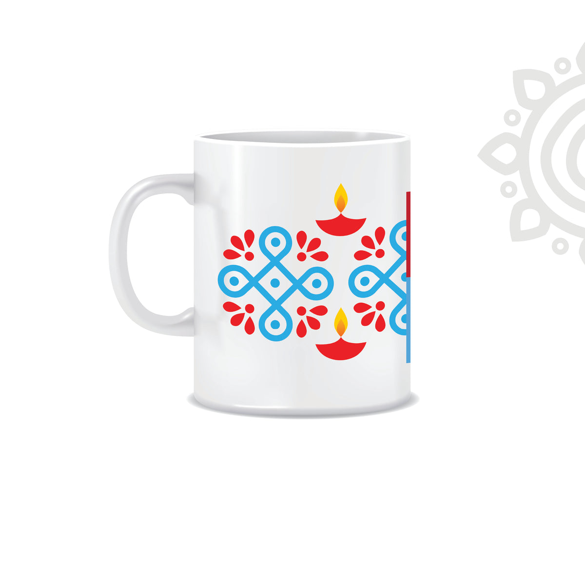 Deepawali Collection | Colorful Ceramic Coffee Mug | Style #12