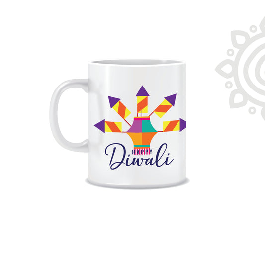 Deepawali Collection | Colorful Ceramic Coffee Mug | Style #16