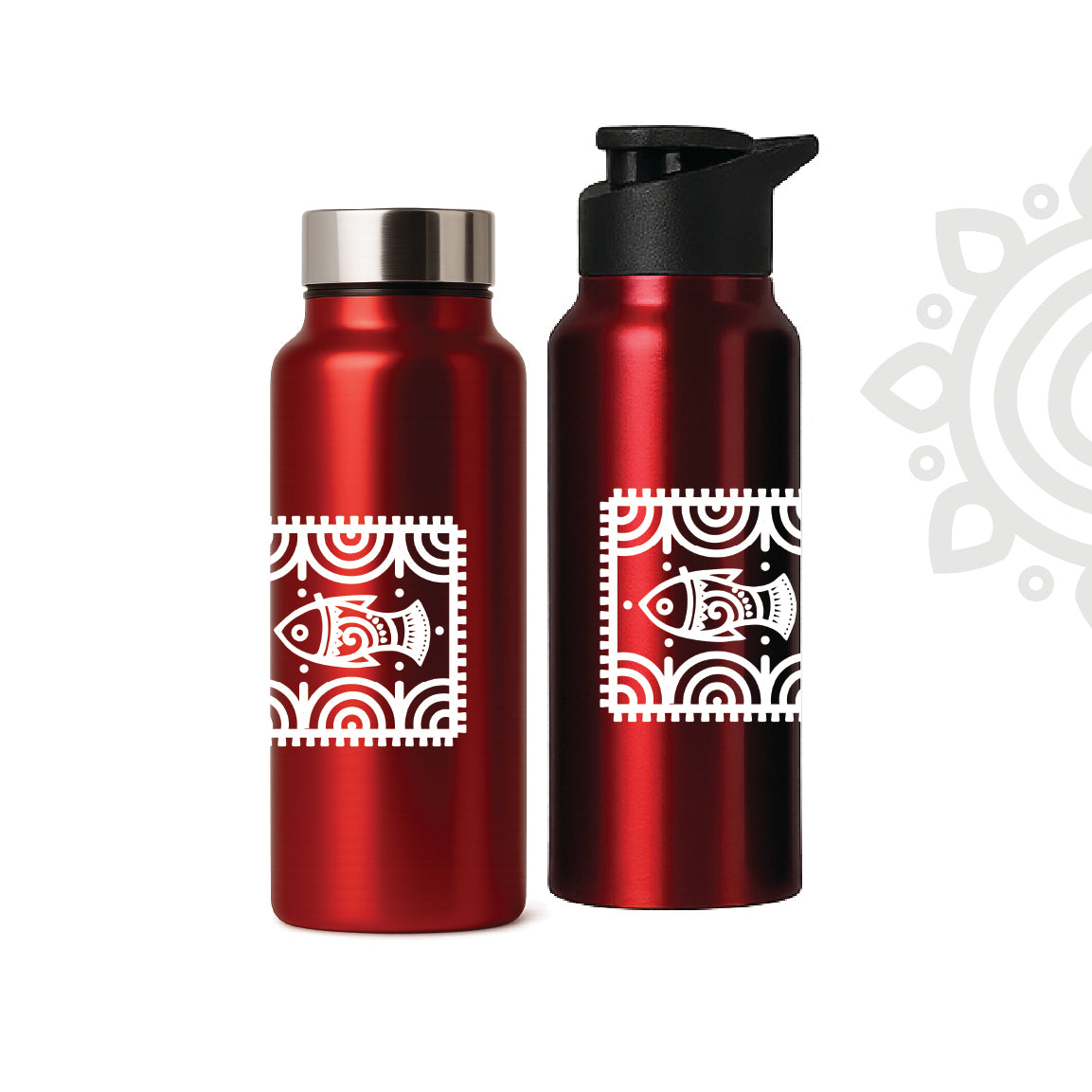 Shanti Neer | Designer Stainless Steel Water Bottle | Style #4