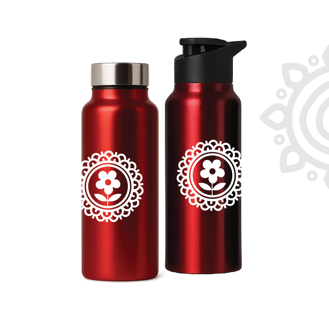 Shanti Neer | Designer Stainless Steel Water Bottle | Style #6