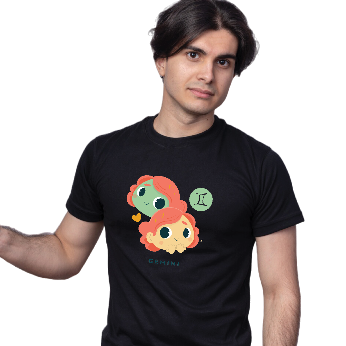 Zodiac Sign - Gemini - Printed 100% Cotton T-Shirt - Unisex