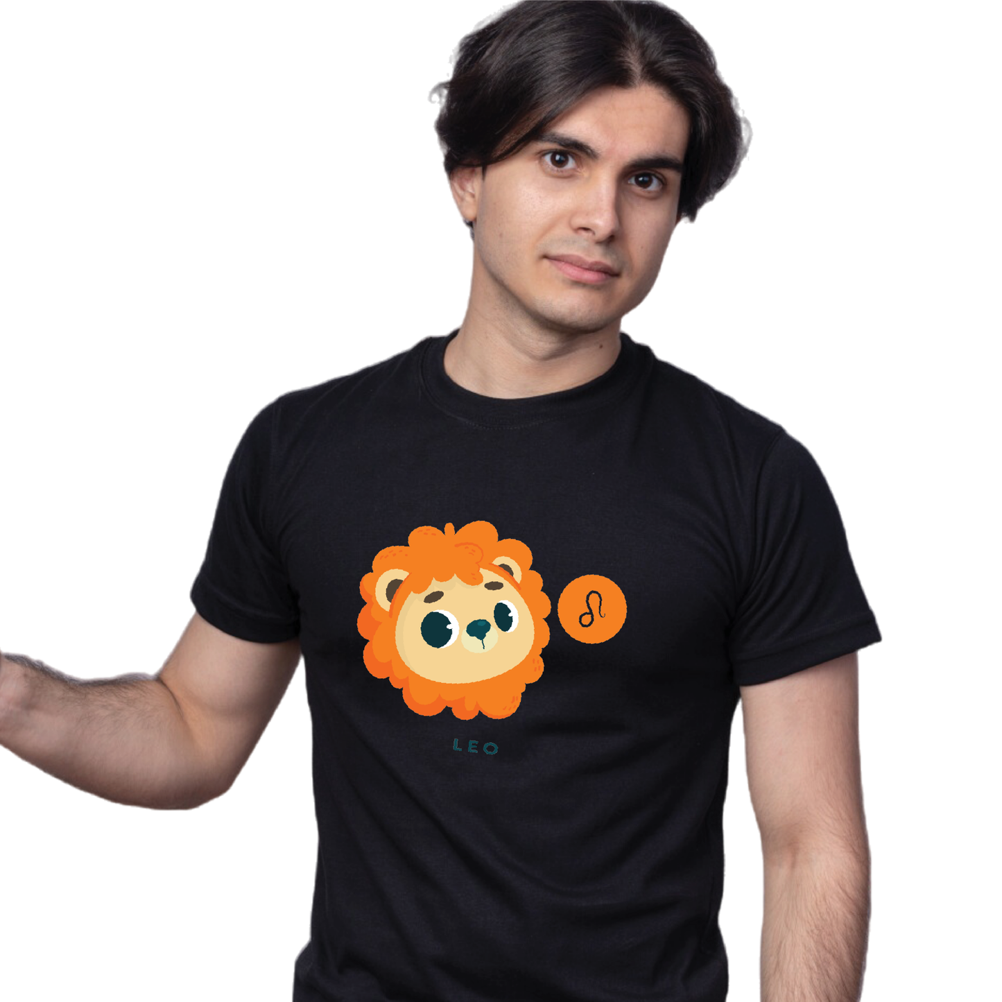 Zodiac Sign - Leo - Printed 100% Cotton T-Shirt - Unisex
