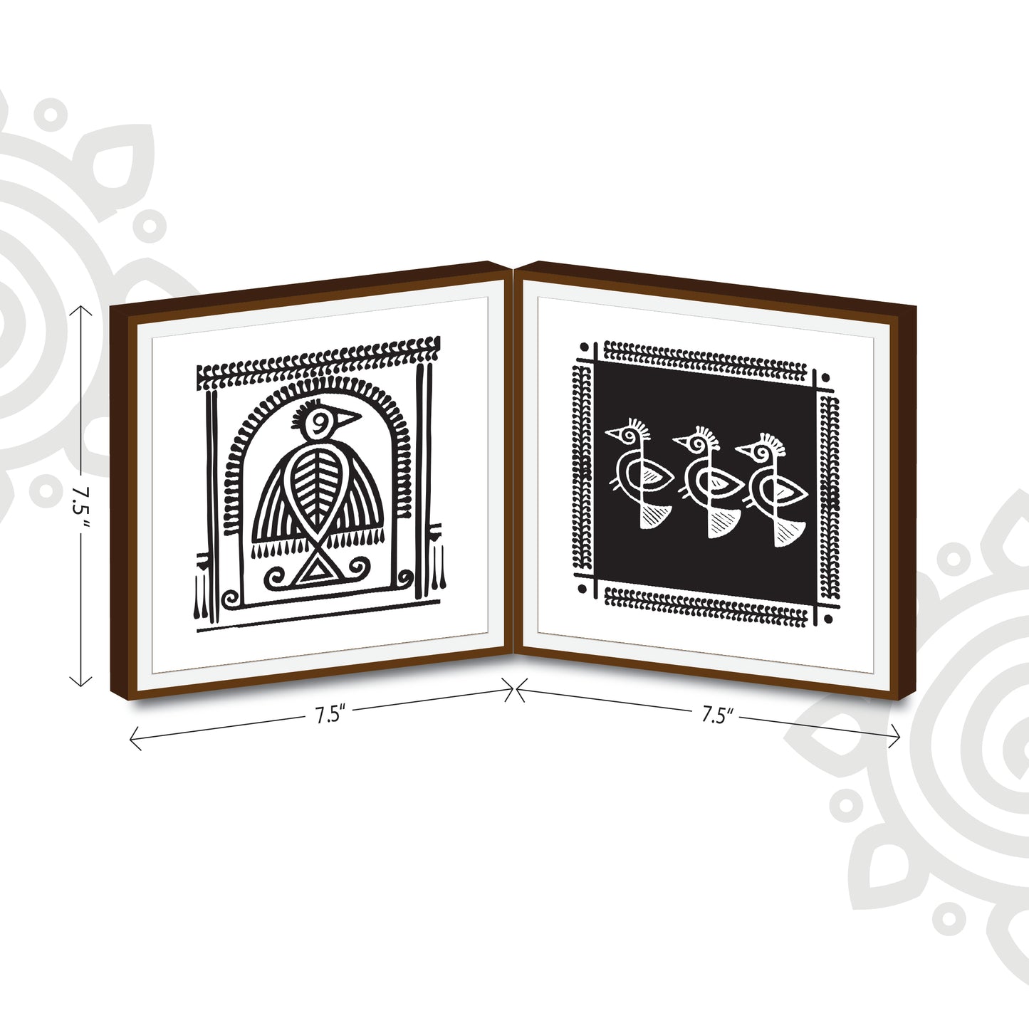 Shantiniketan | Foldable Framed Art Gift Set | Style #1