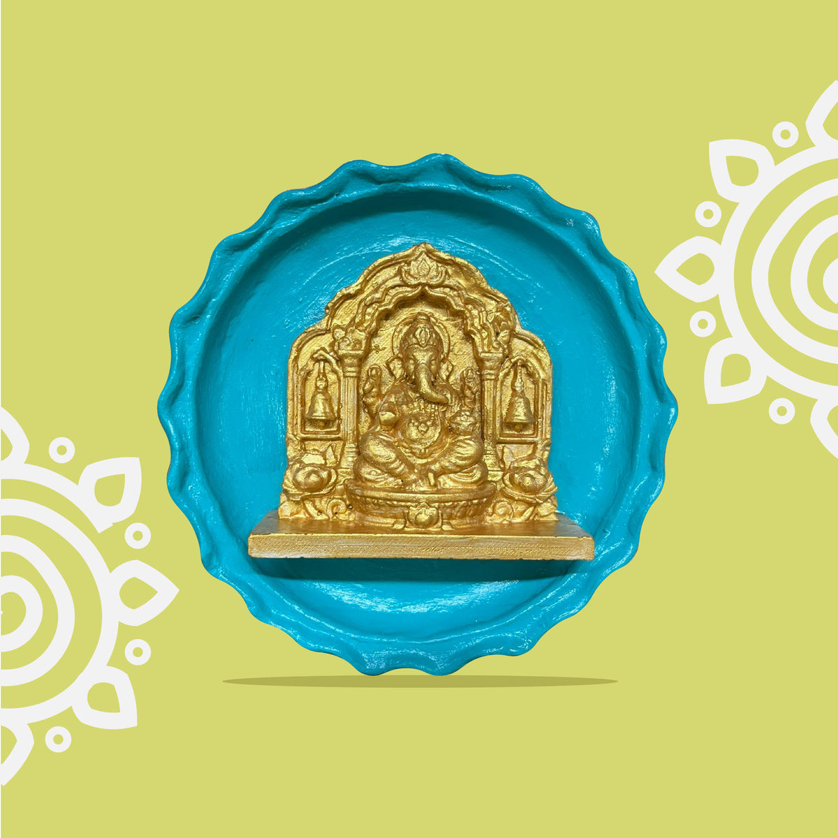 Ganpati Bappa | Terracotta Wall Plate for Home & Office Decoration | Style #2
