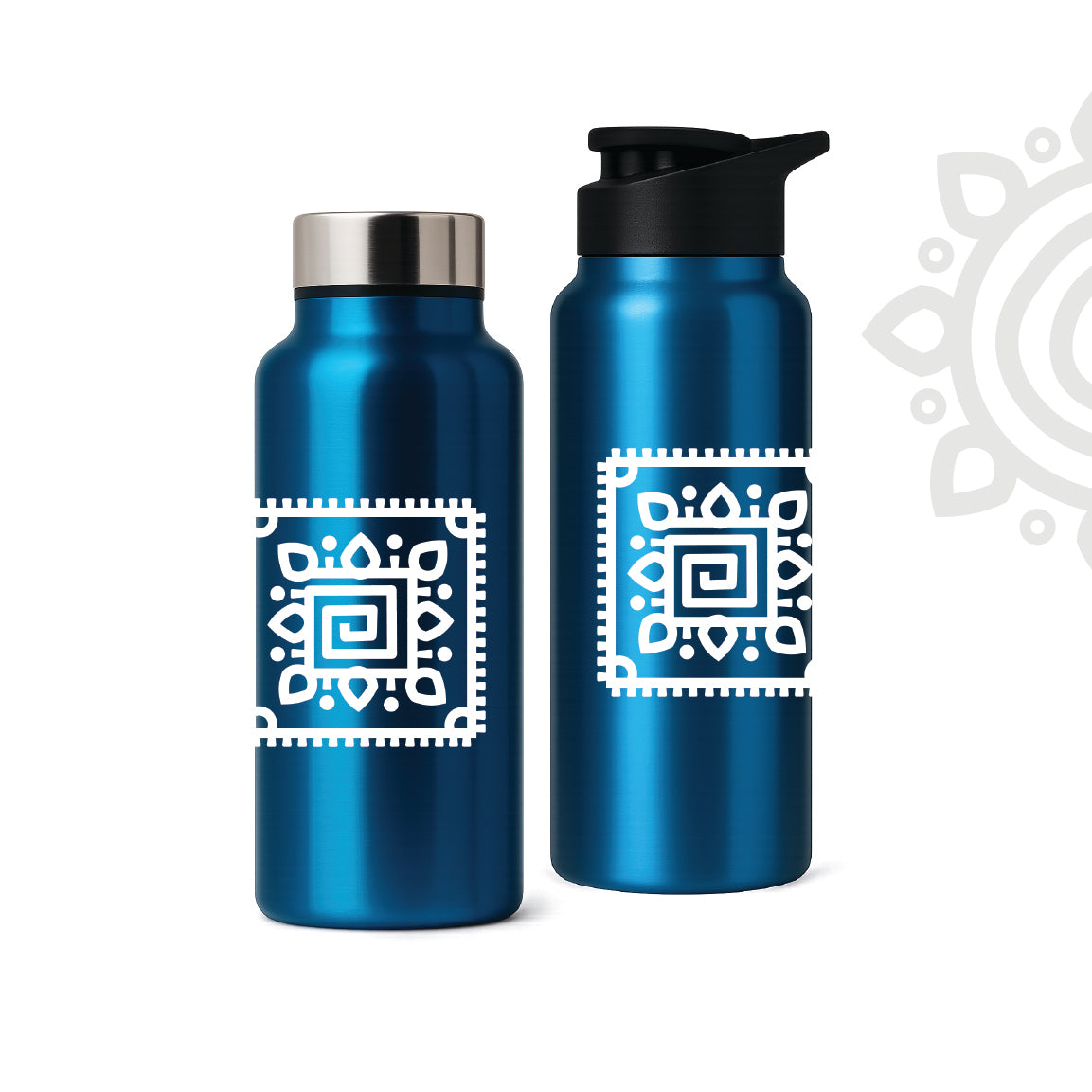 Shanti Neer | Designer Stainless Steel Water Bottle | Style #2