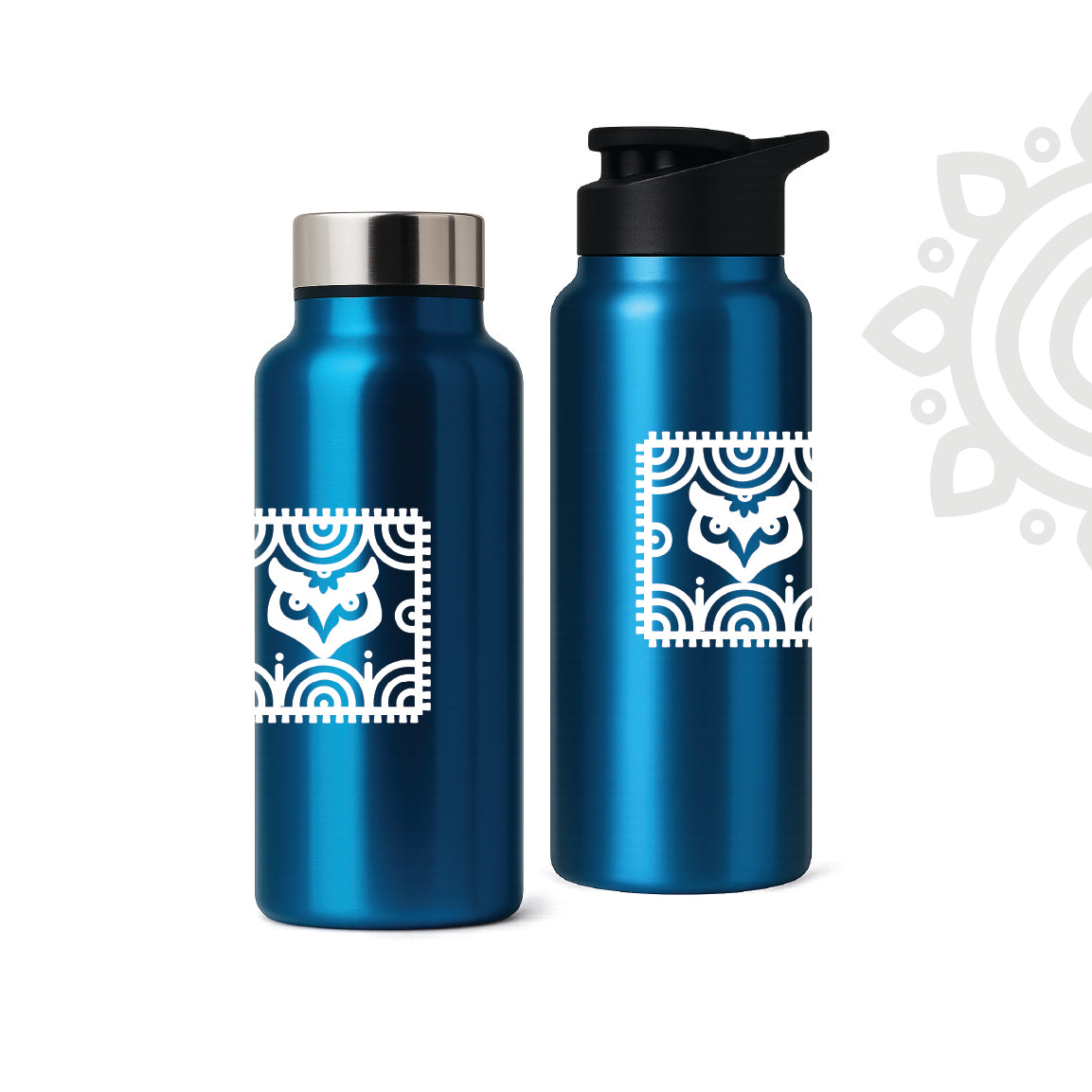 Shanti Neer | Designer Stainless Steel Water Bottle | Style #5