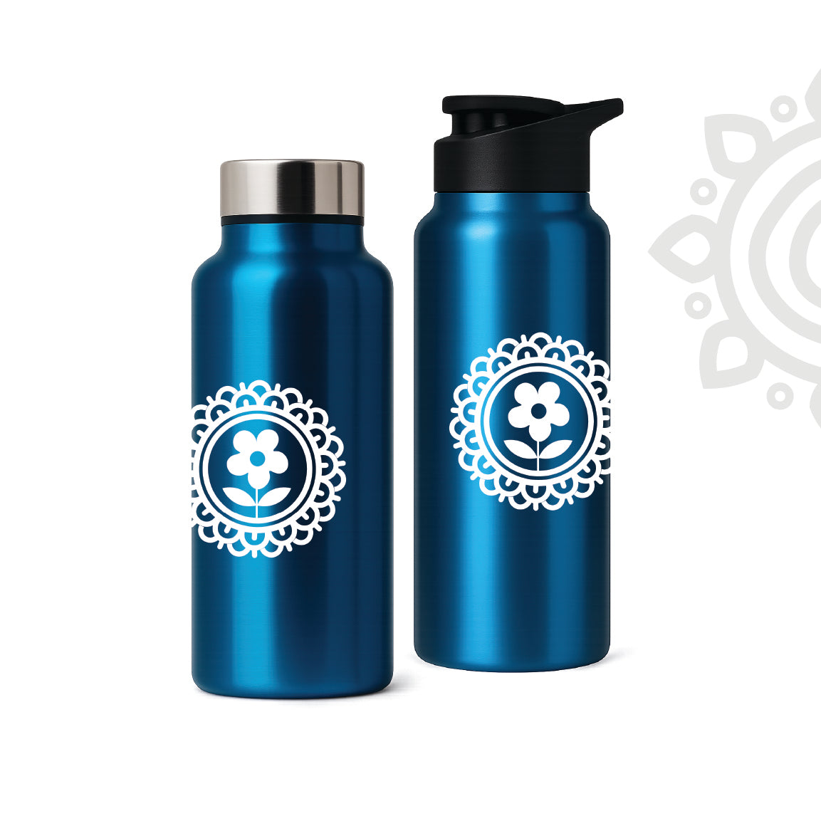 Shanti Neer | Designer Stainless Steel Water Bottle | Style #6