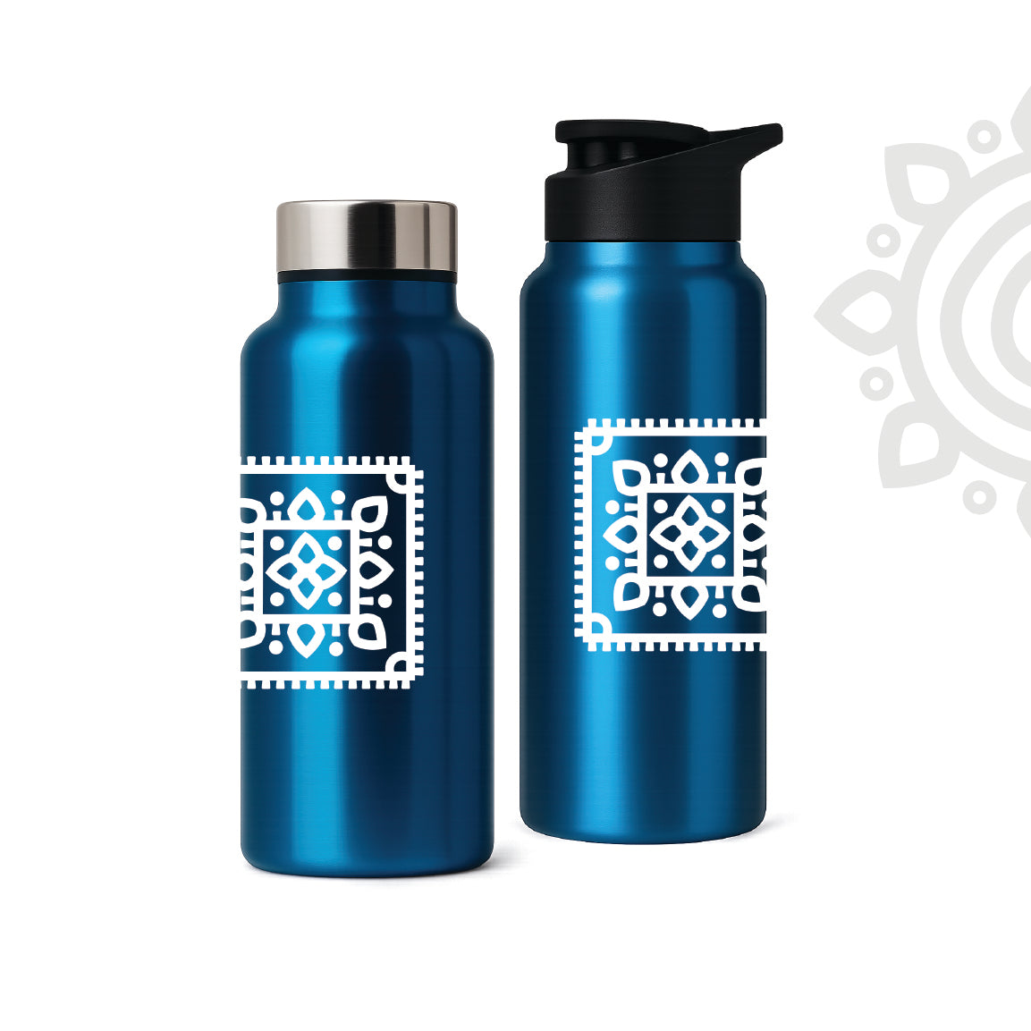 Shanti Neer | Designer Stainless Steel Water Bottle | Style #7