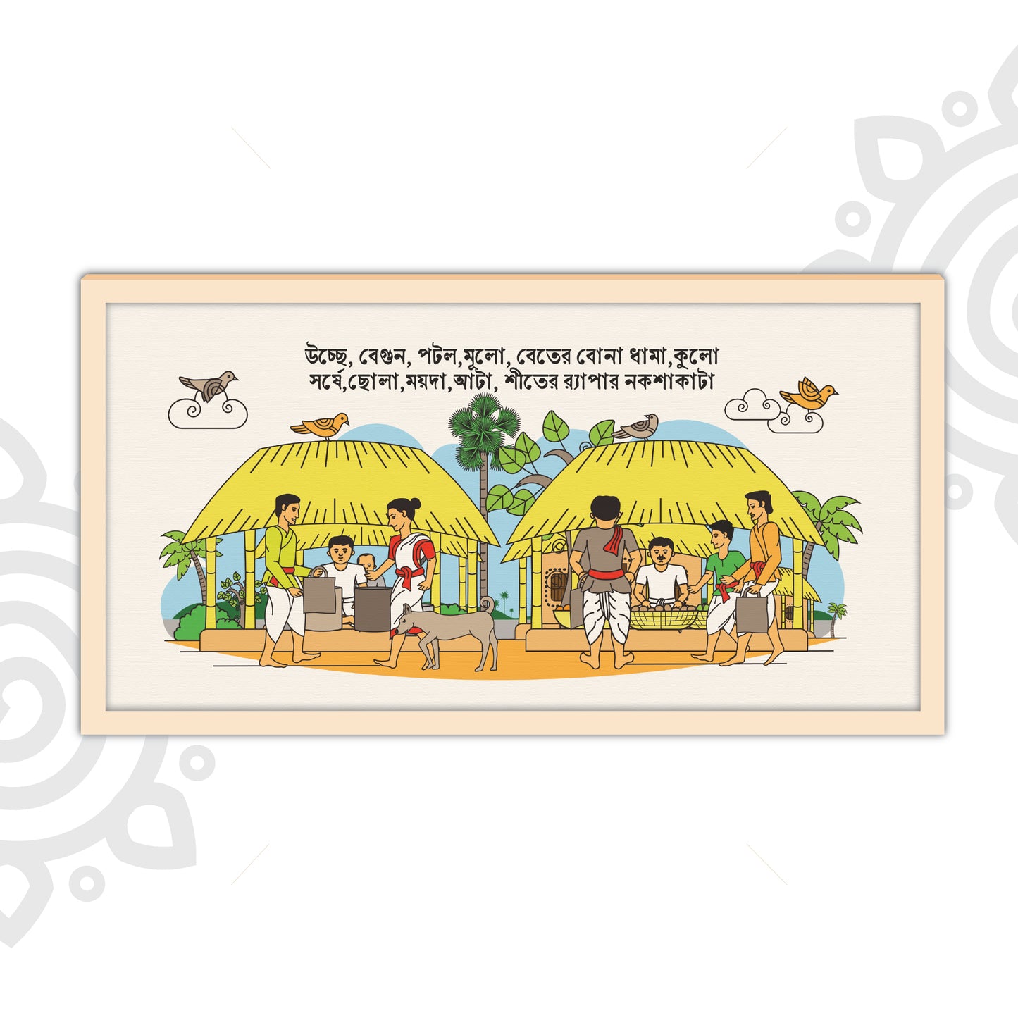 Pre-booking | Kumor Parar Gorur Gari | Style #3 | 10X20 Inch | Essence of Bengal | Wall Art for Home and Office Decoration