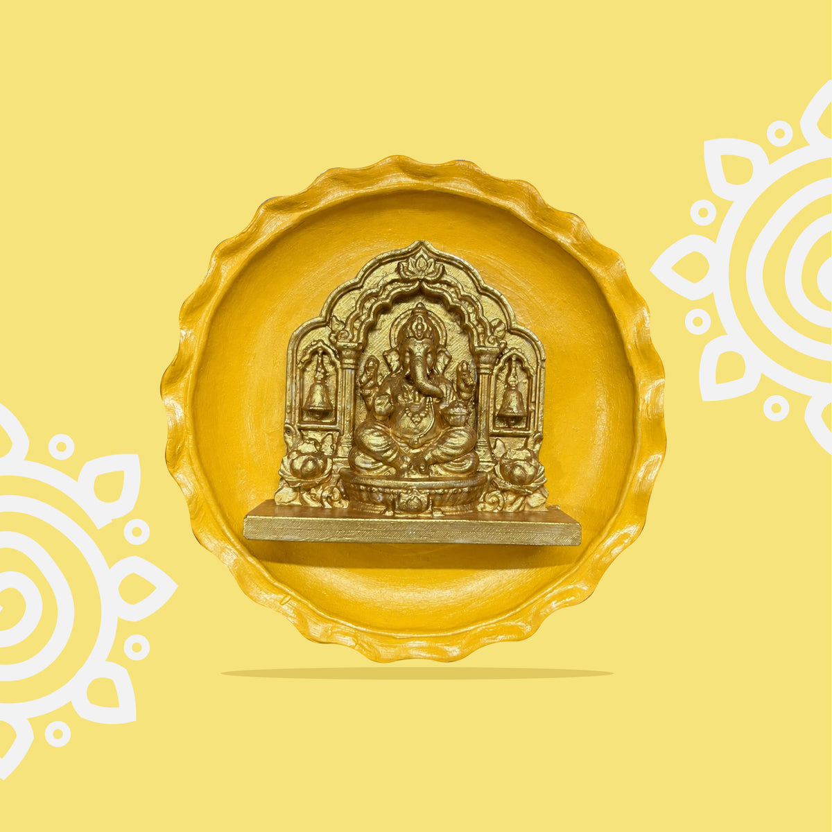 Ganpati Bappa | Terracotta Wall Plate for Home & Office Decoration | Style #3