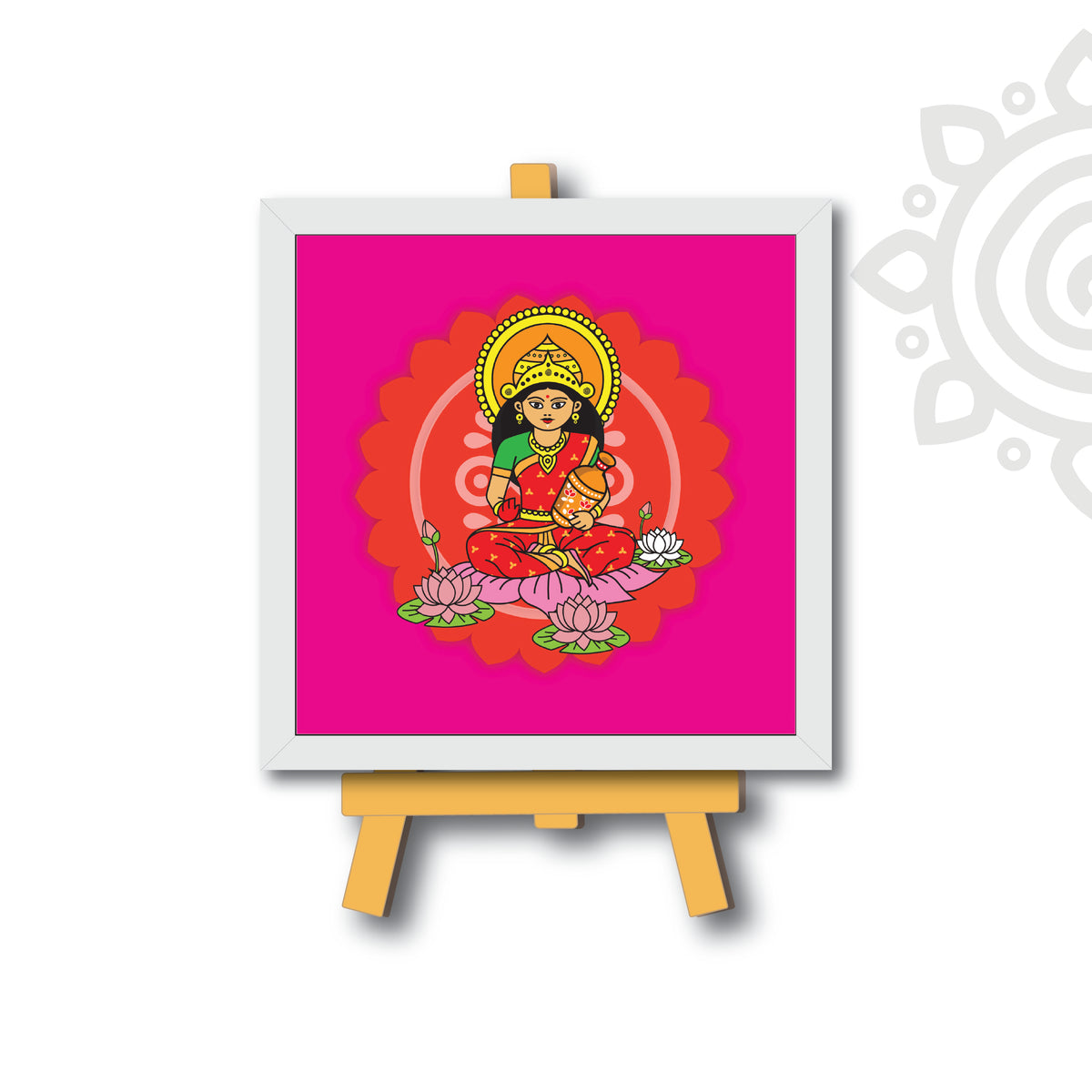 Deepawali Collection | 6X6 Inch | Style #13 | Set of 4 Colorful Framed Wall Art
