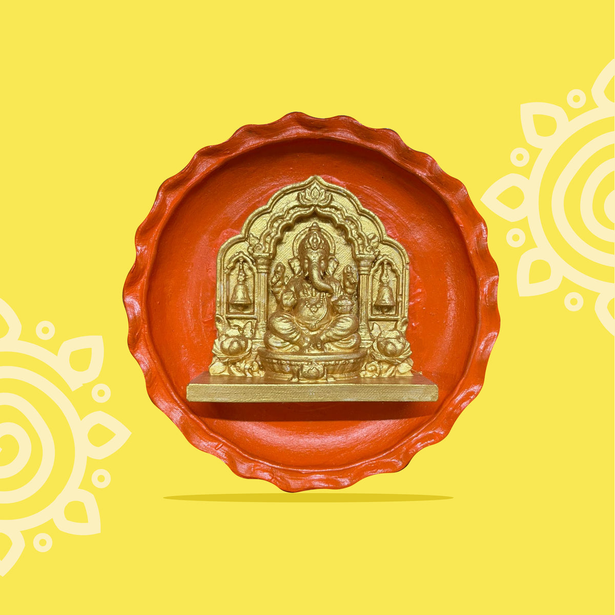 Ganpati Bappa | Terracotta Wall Plate for Home & Office Decoration | Style #1