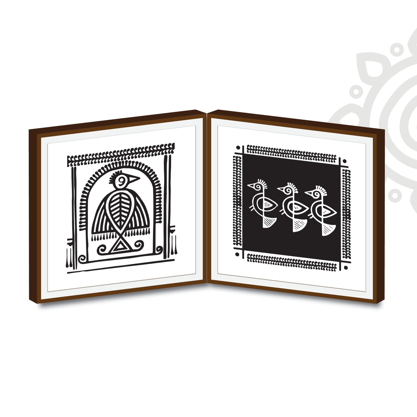 Shantiniketan | Foldable Framed Art Gift Set | Style #1