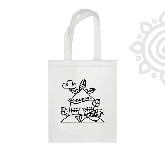 Cotton Canvas Tote Bag - 14"X16" - Style #9