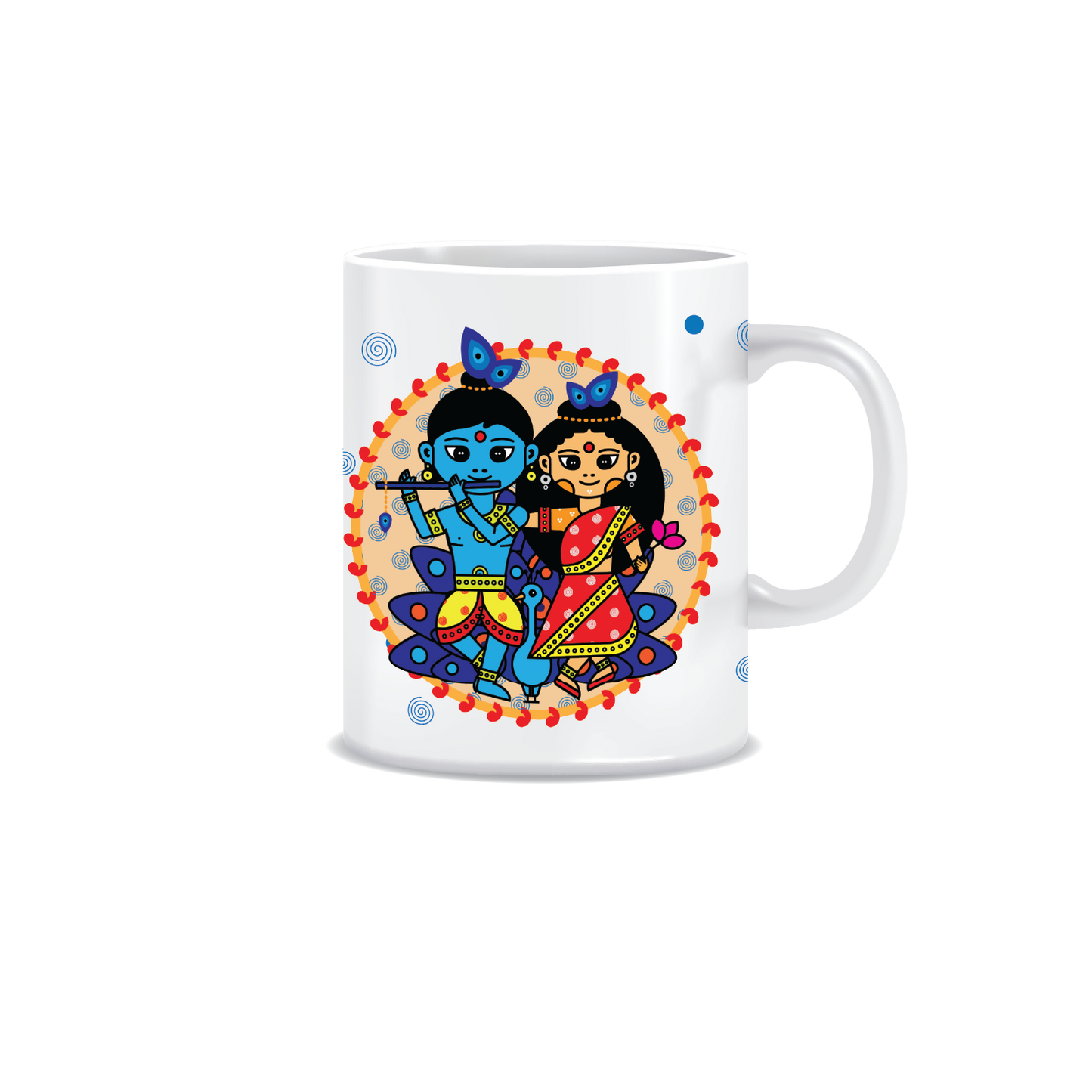 Radha Krishna - 1 | Hare Krishna | Printed Ceramic Coffee Mug