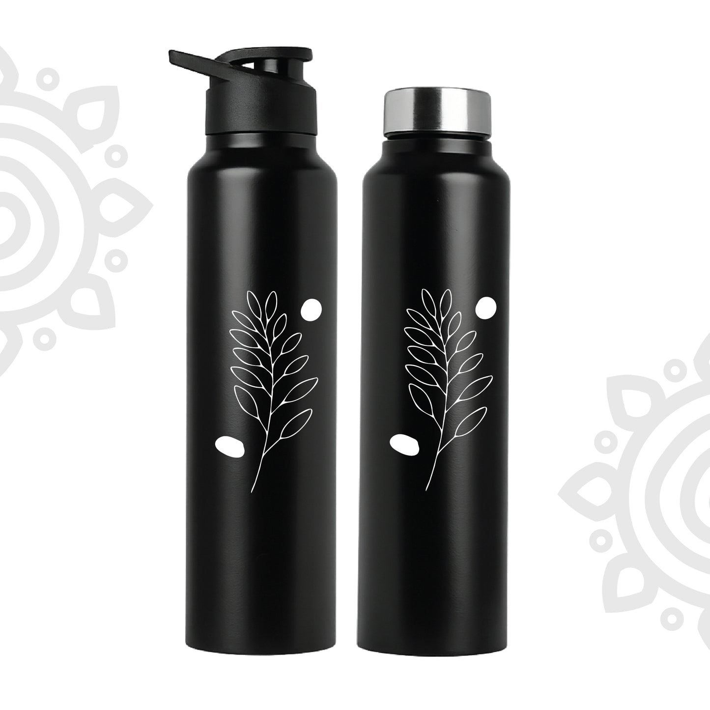 Shanti Neer | Designer Stainless Steel Water Bottle | Style #16